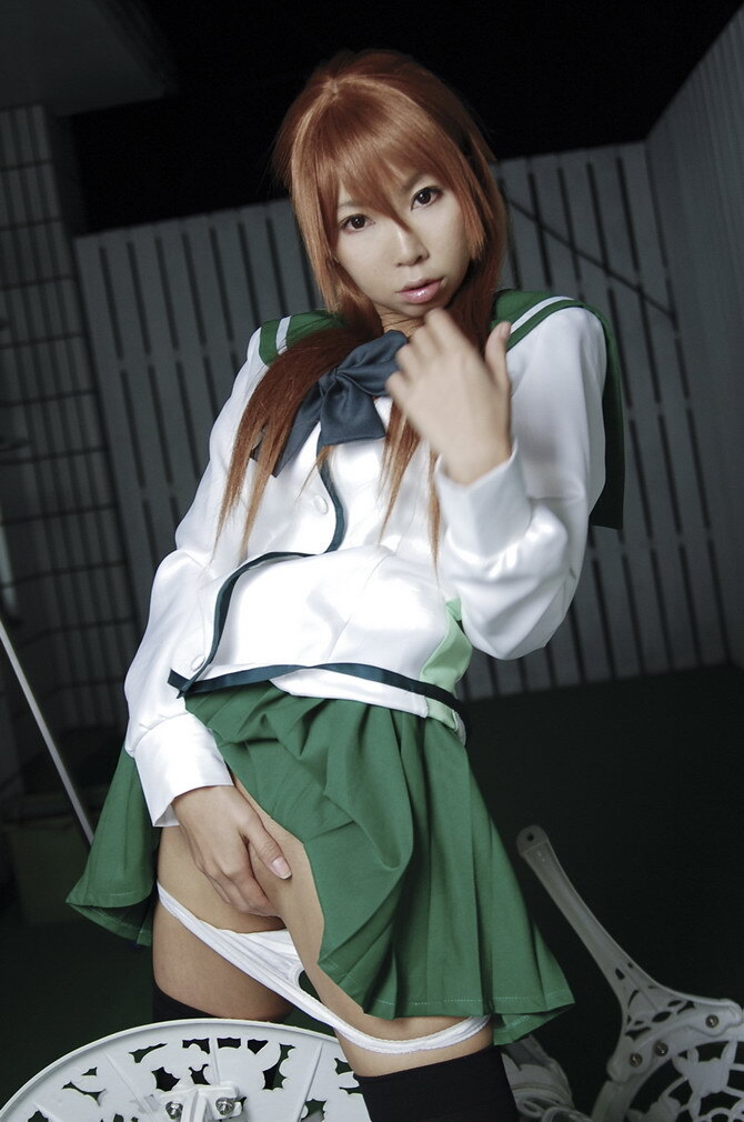 [Cosplay] 2013.04.09  Big boobs Saya Takagi 性感制服诱惑